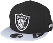 Las Vegas Raiders NFL Cotton 9FIFTY Black/Silver Snapback