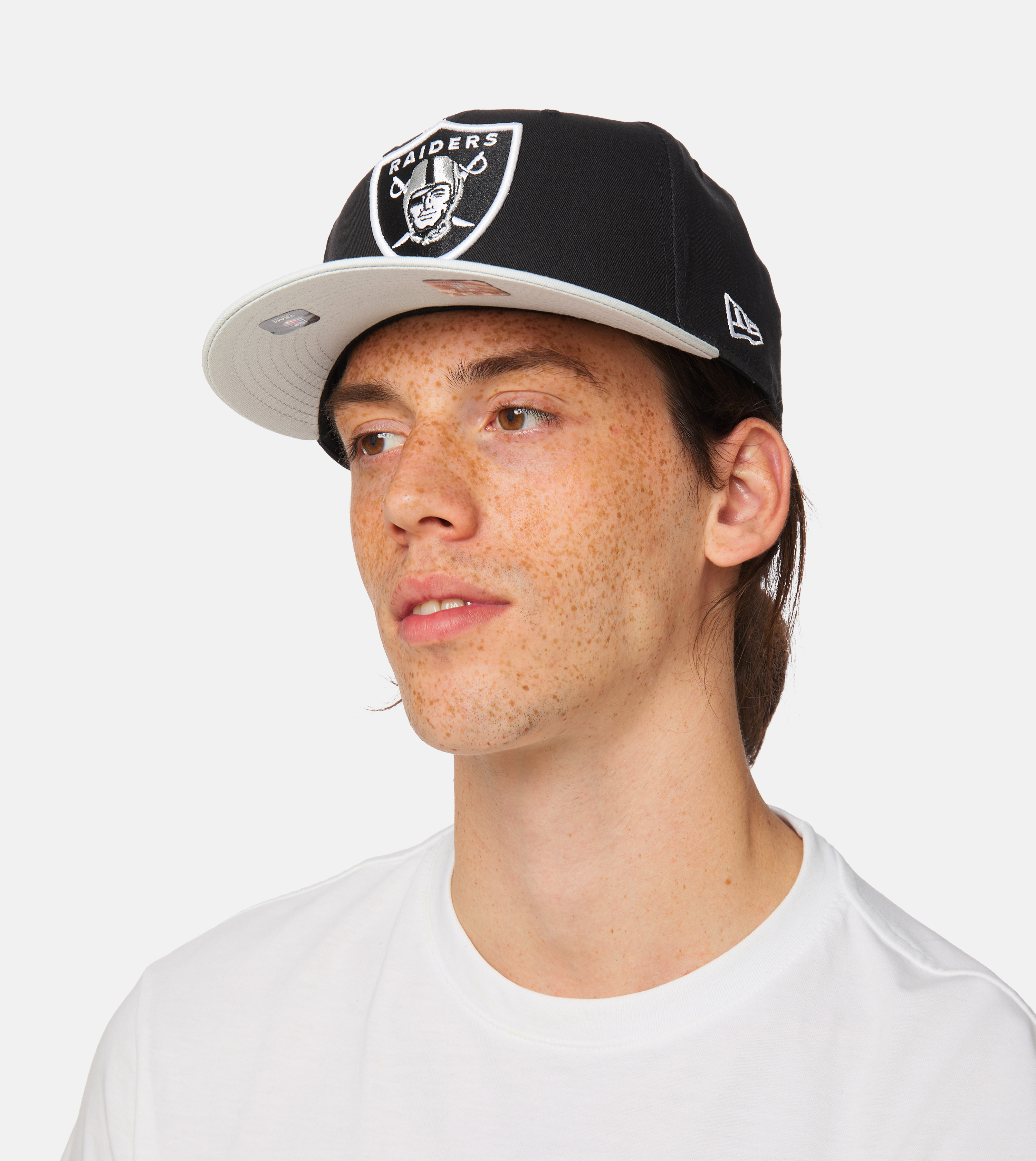 Las Vegas Raiders NFL Cotton 9FIFTY Black Silver Snapback New Era BoneHatstore.pt