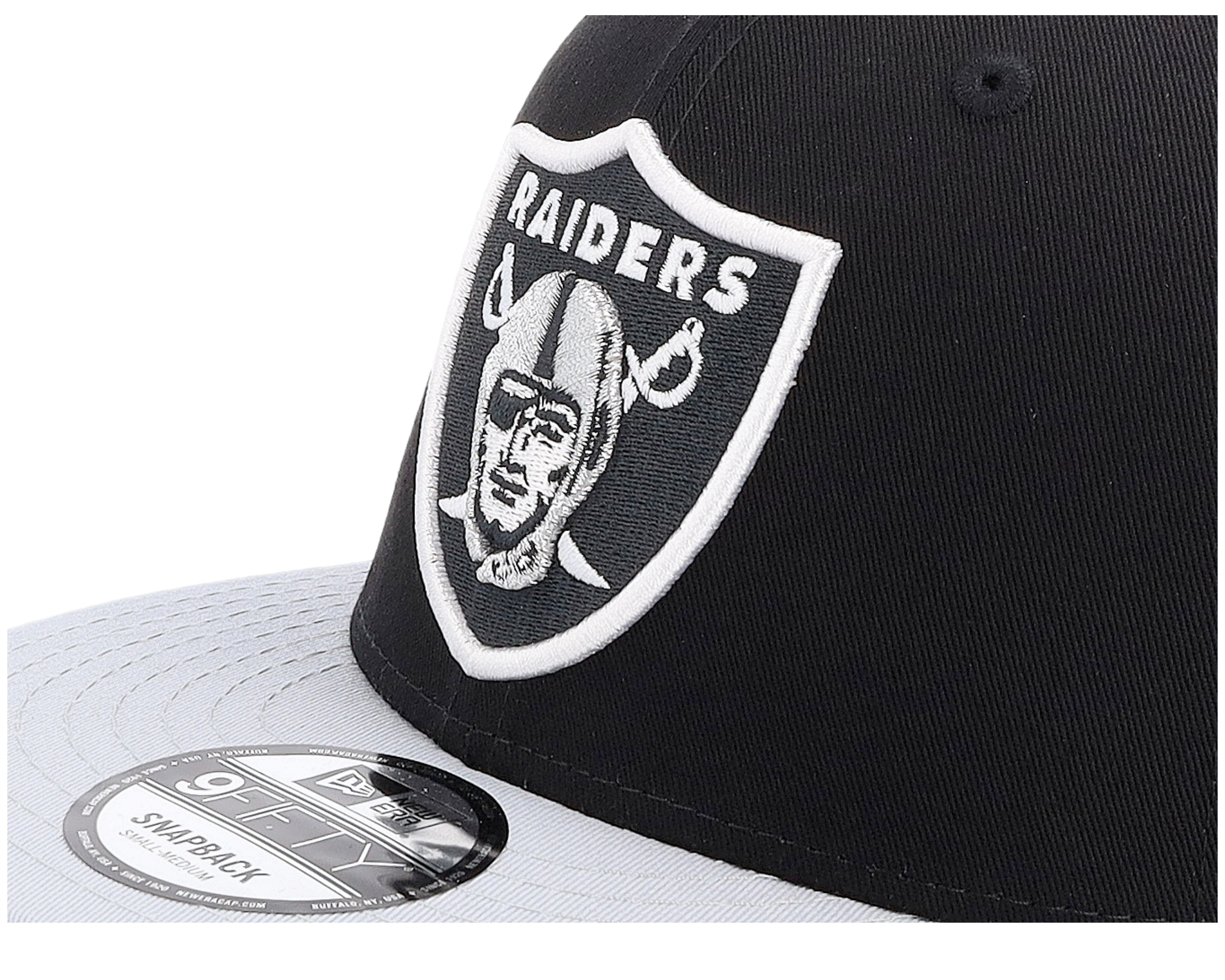 Las Vegas Raiders NFL Cotton 9FIFTY Black/Silver Snapback