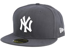 New York Yankees MLB Basics Graphite/White 59Fifty Fitted - New Era