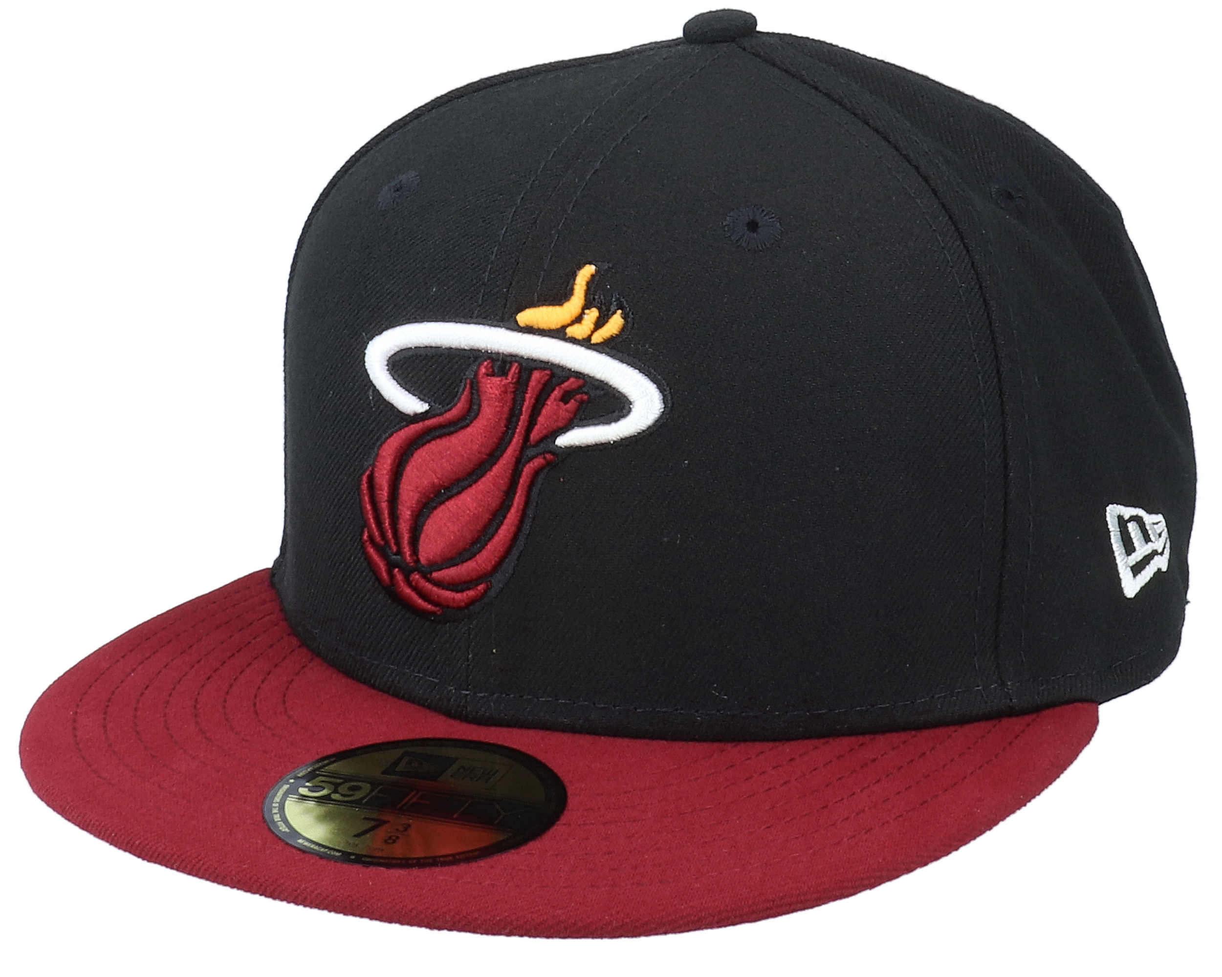 Miami Heat NBA Basic 59Fifty Black/Maroon Fitted - New Era caps 