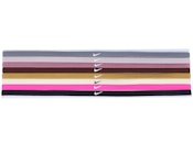 8 Pack Skinny Gunsmoke/Violet/Plum Hairbands