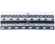 6 Pack Black/White Print Headbands