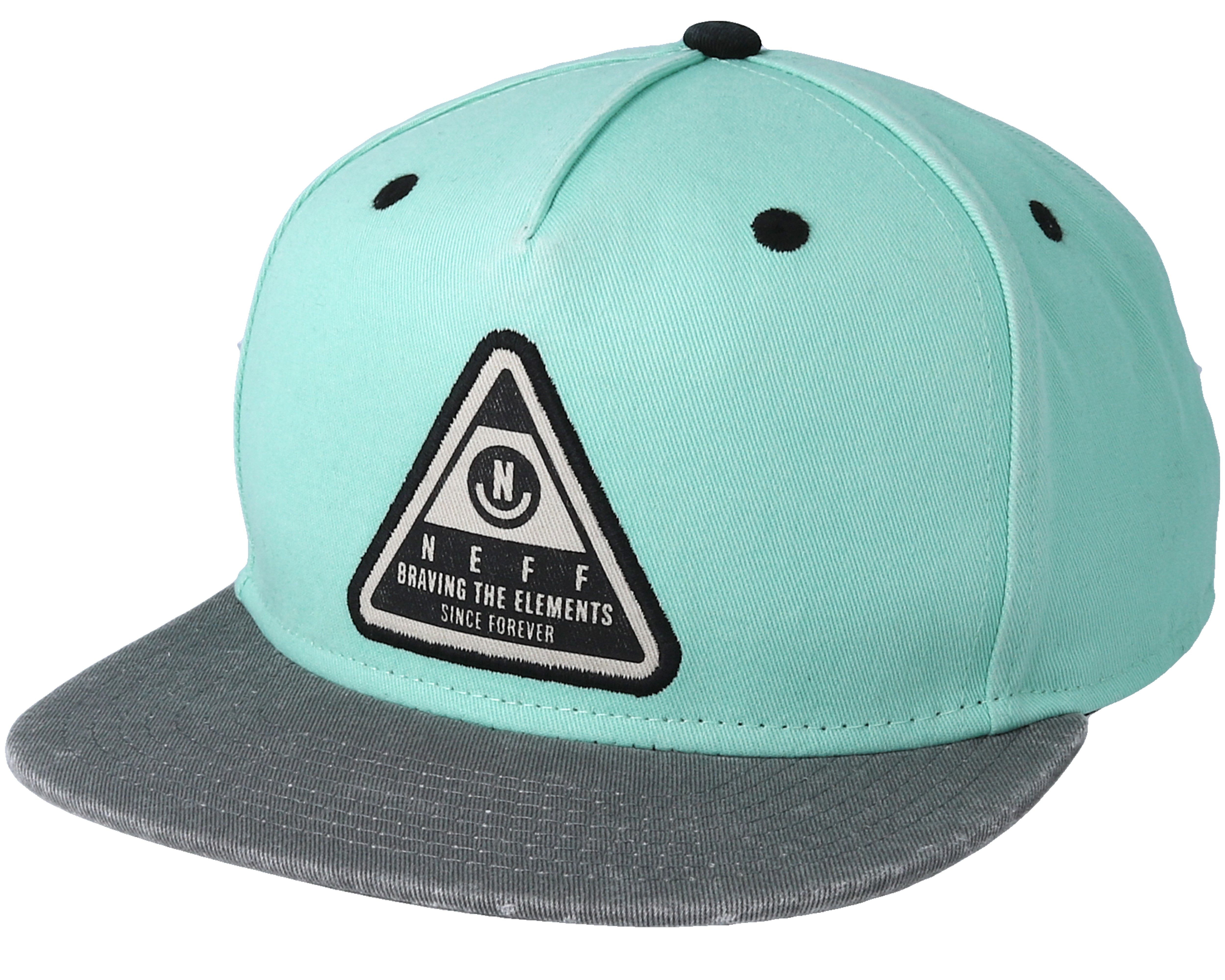 X Wash Teal Charcoal Snapback Neff Cap Hatstoreaustralia