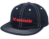 Peak Contrast 6 Panel Black Snapback