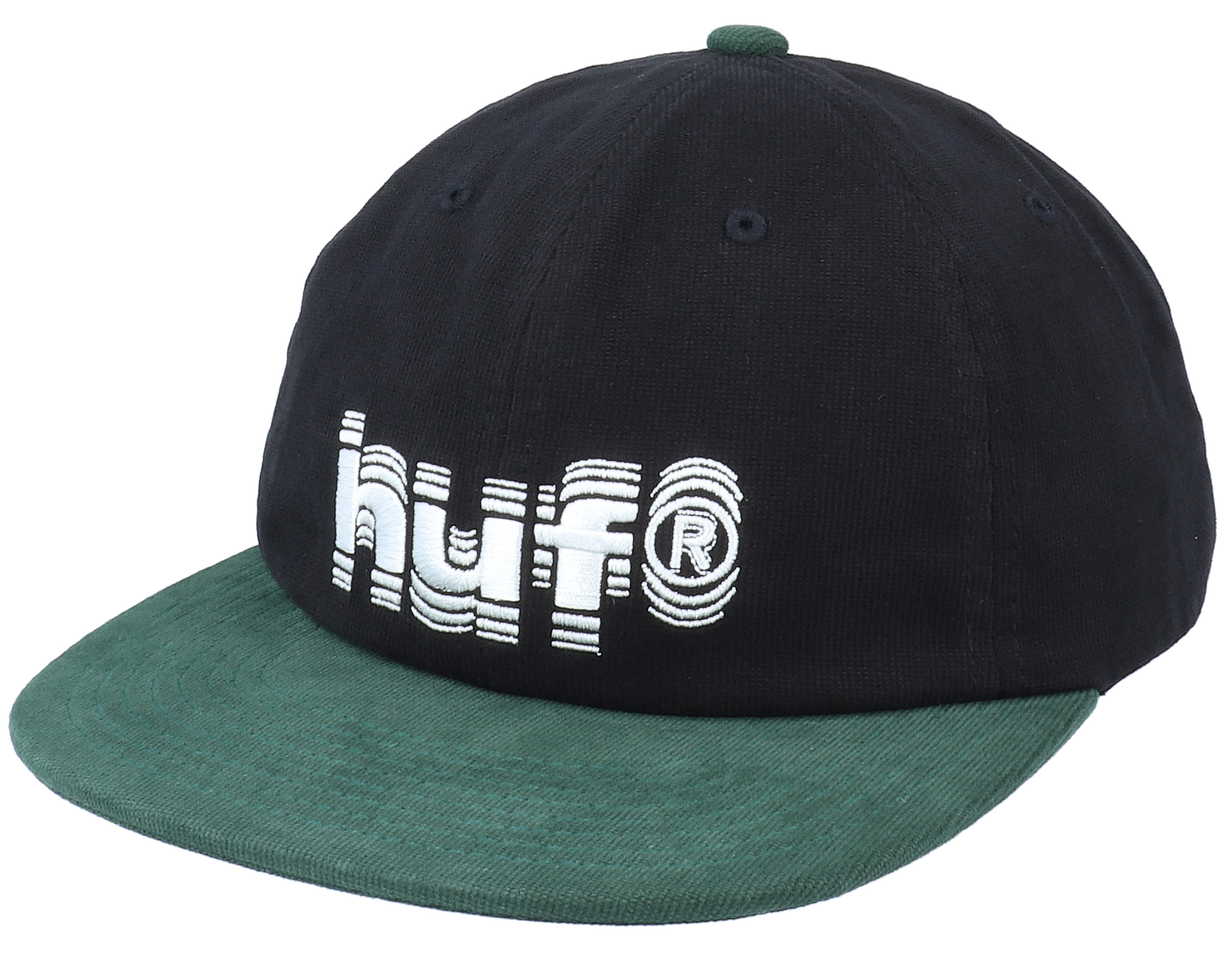 Shake 6 Panel Black Snapback - HUF | Hatstore.co.il