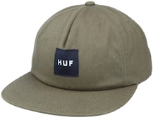 Ess. Unstructured Box Olive Snapback - HUF
