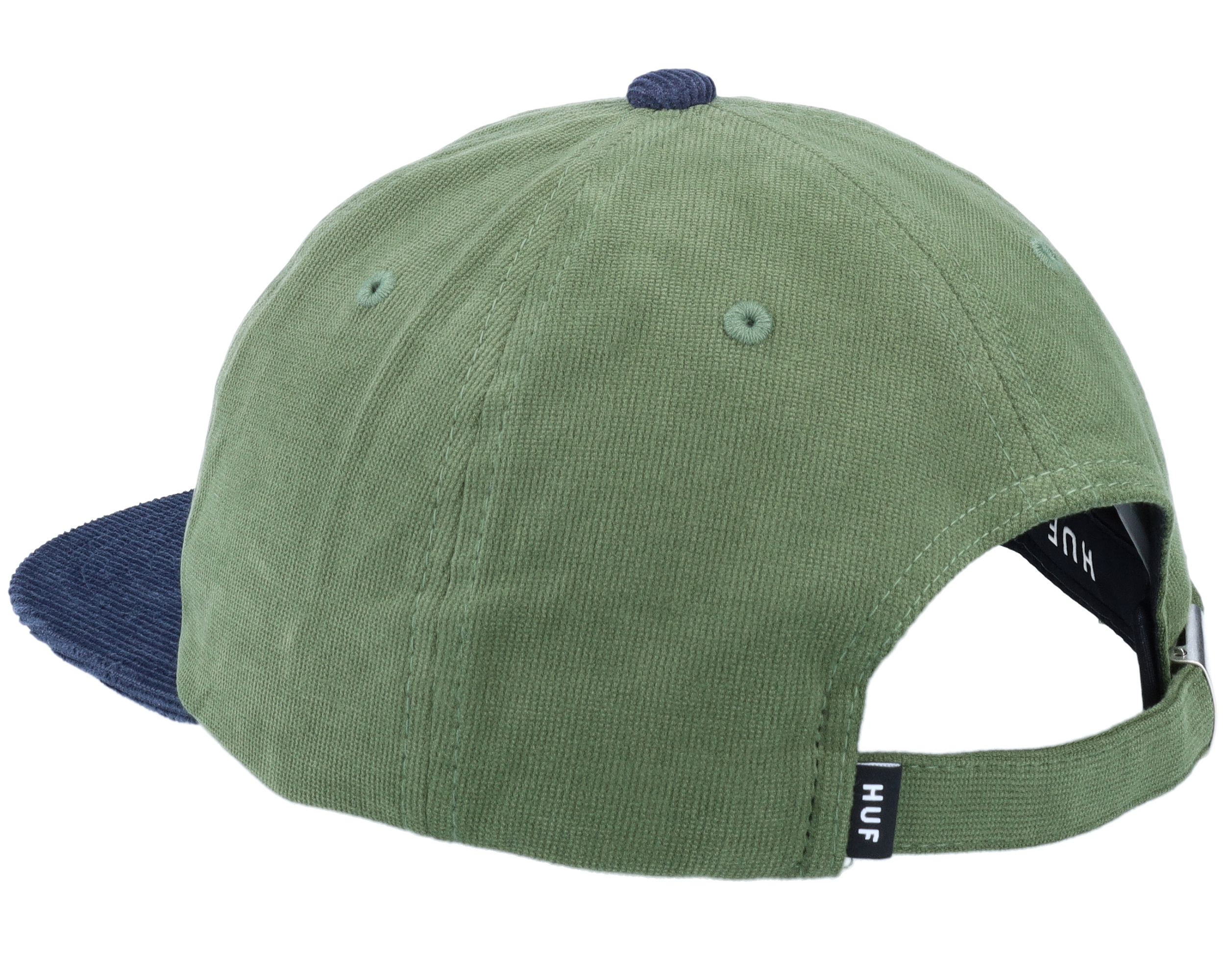 Global Corduroy 6 Panel Hat Basil Snapback - HUF cap | Hatstoreworld.com