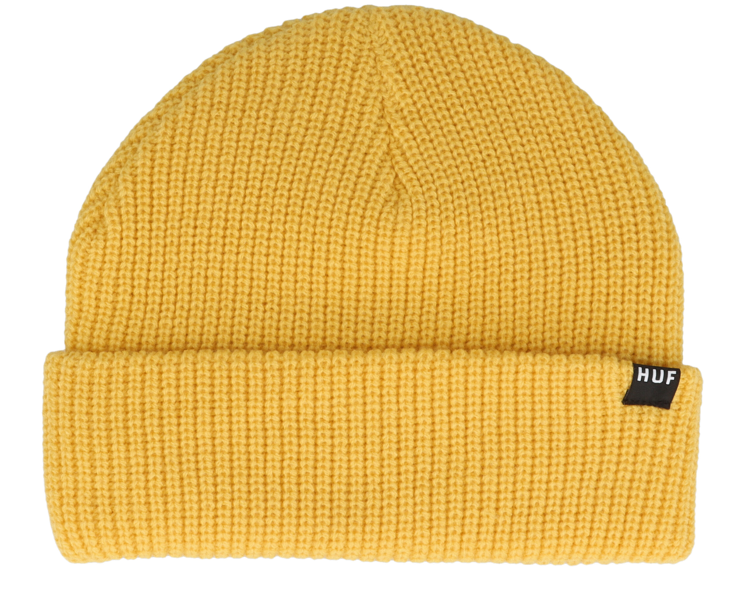 Essentials Usual Beanie Gold Cuff - HUF beanie | Hatstoreworld.com