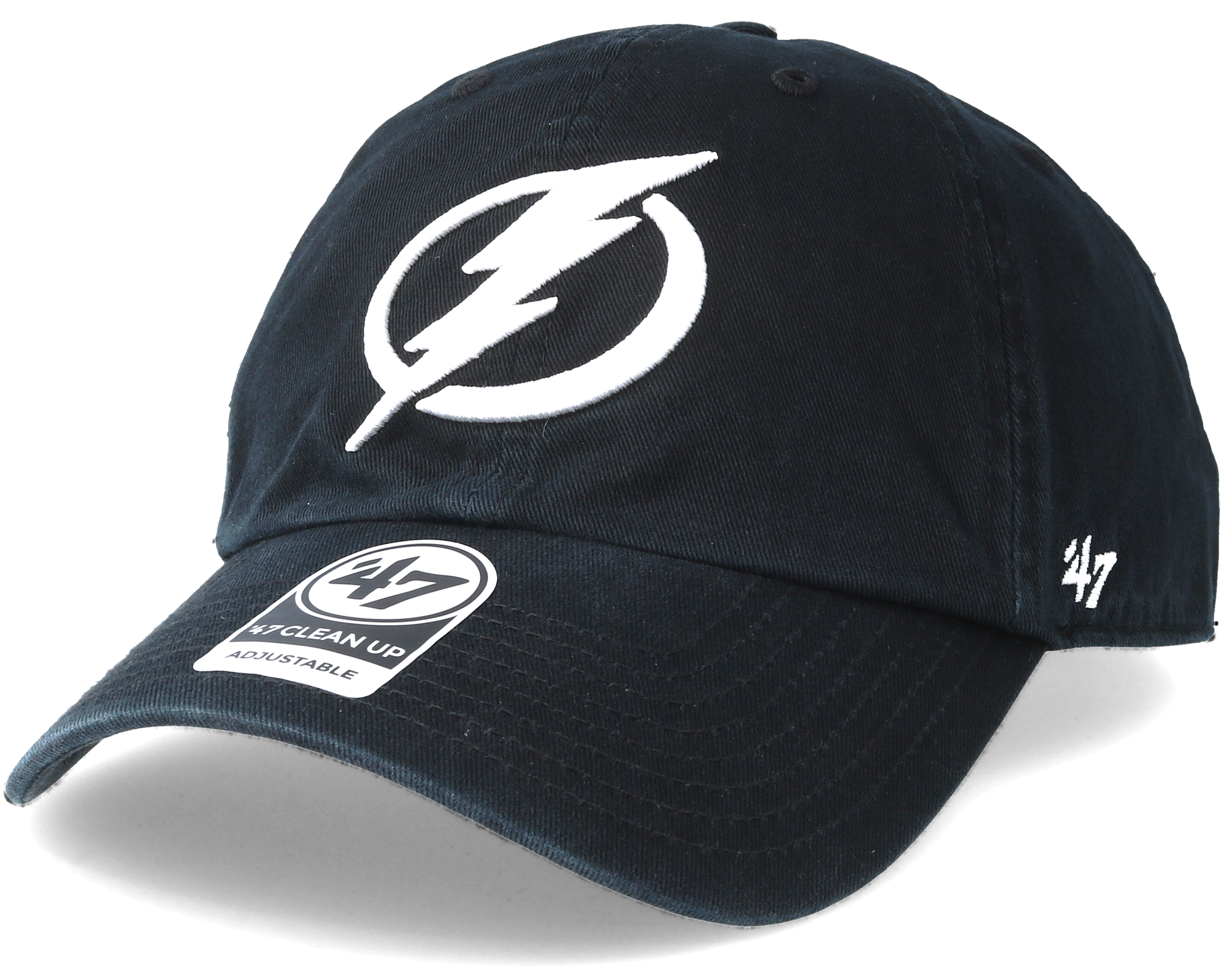 Tampa Bay Lightning Clean up Black Adjustable 47 Brand cap