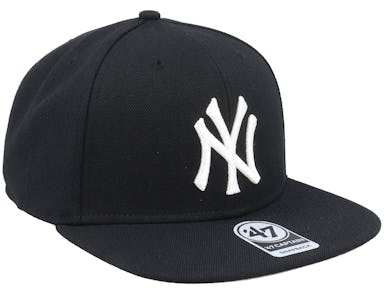 47 Brand MLB New York Yankees No Shot Cap B-NSHOT17WBP-BK, Mens, Cap Black