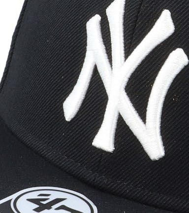 47 Brand MLB New York Yankees No Shot Cap B-NSHOT17WBP-BK, Mens, Cap Black