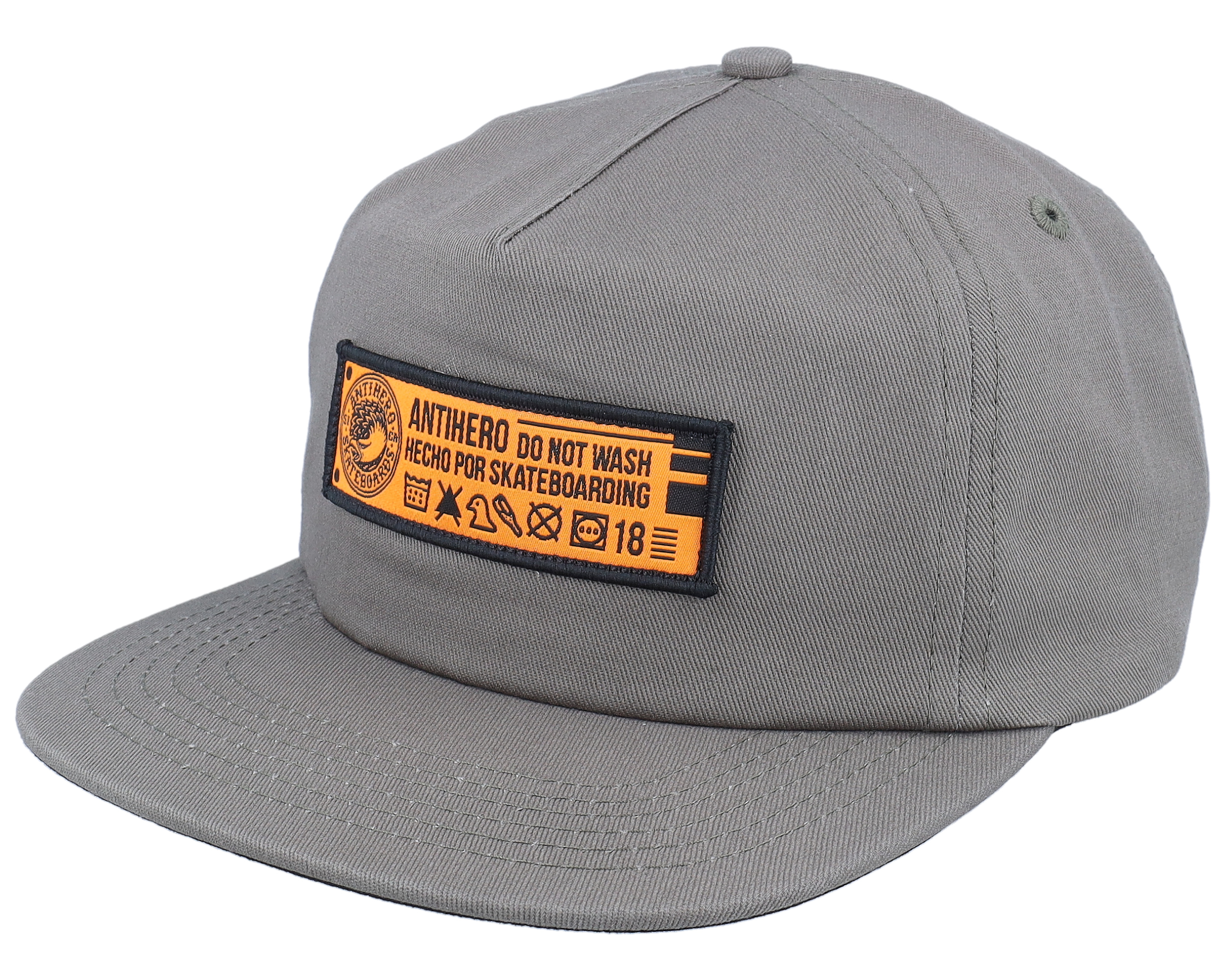 Hecho Por Skate Grey Halfmoon Snapback