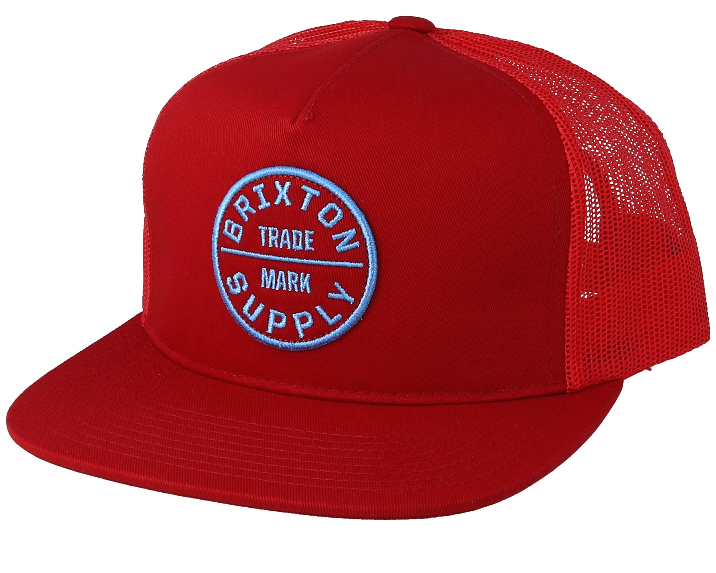 Oath III Mesh Scarlet Trucker - Brixton cap | Hatstoreworld.com