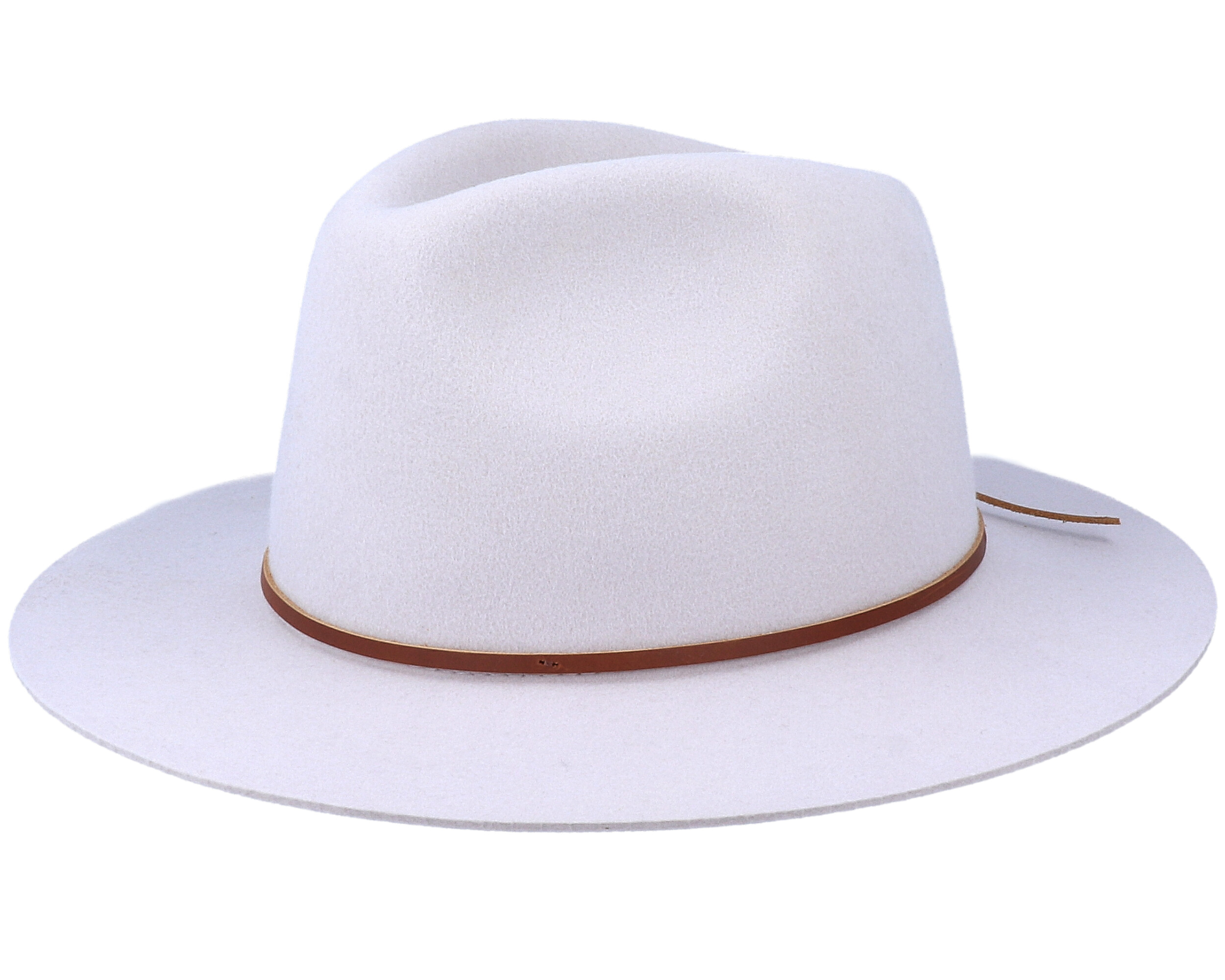 brixton wesley fedora silver