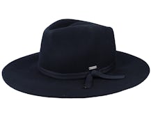 Joanna Packable Hat Black Fedora - Brixton