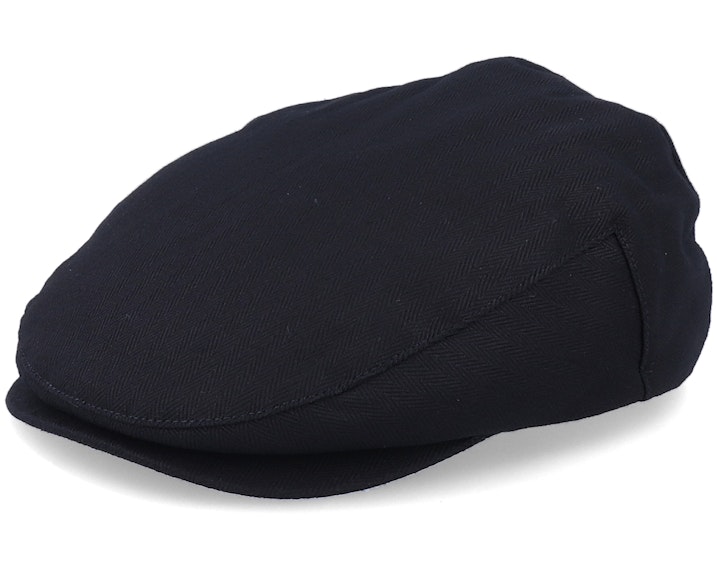 Newsboy Cap Oilcloth Driving Cap Oilcloth Black Flat Cap Jaxon James