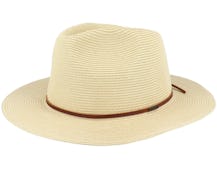 Wesley Packable Tan Fedora Straw Hat - Brixton