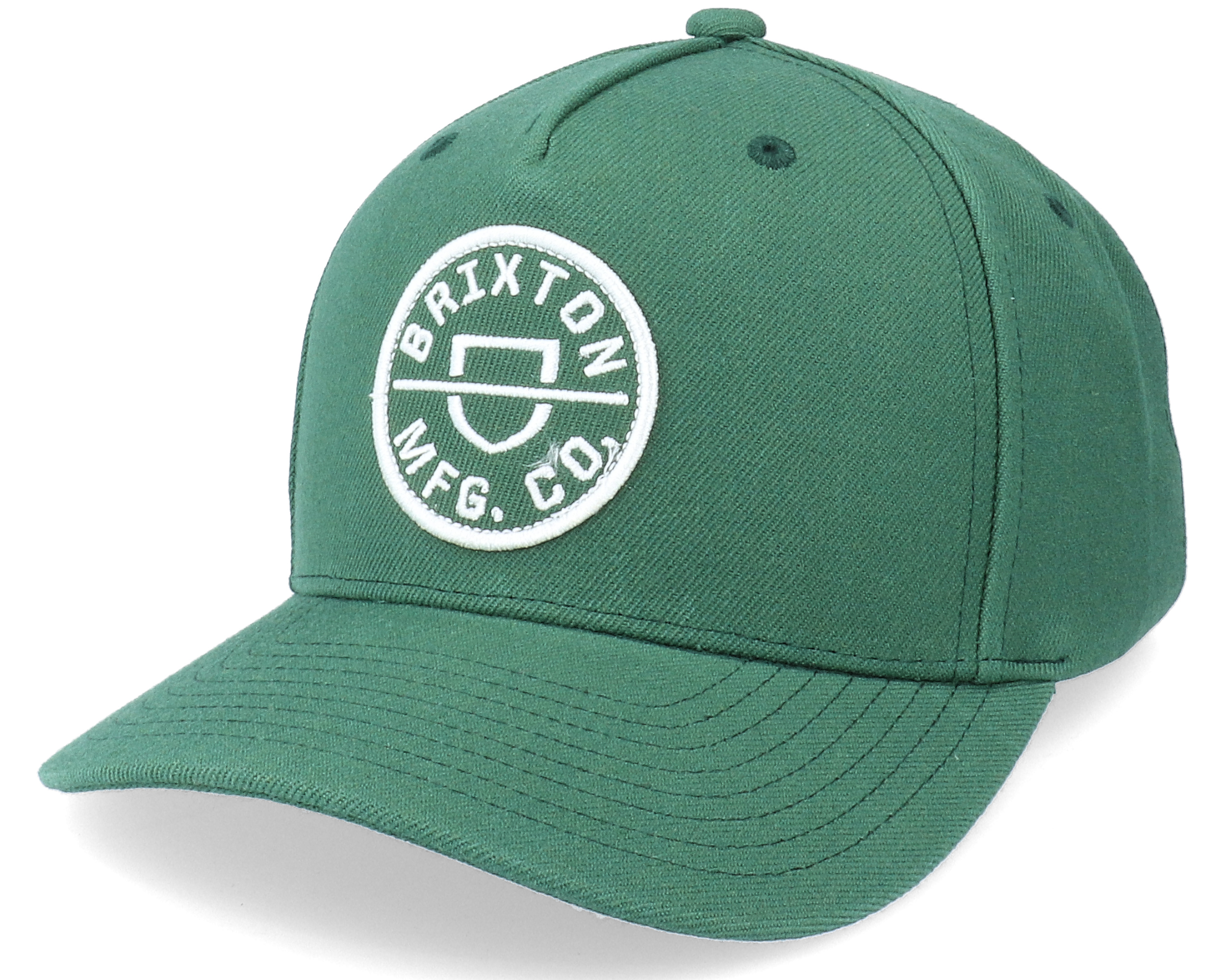 Crest C Medium Profile Silver Pine Adjustable - Brixton cap