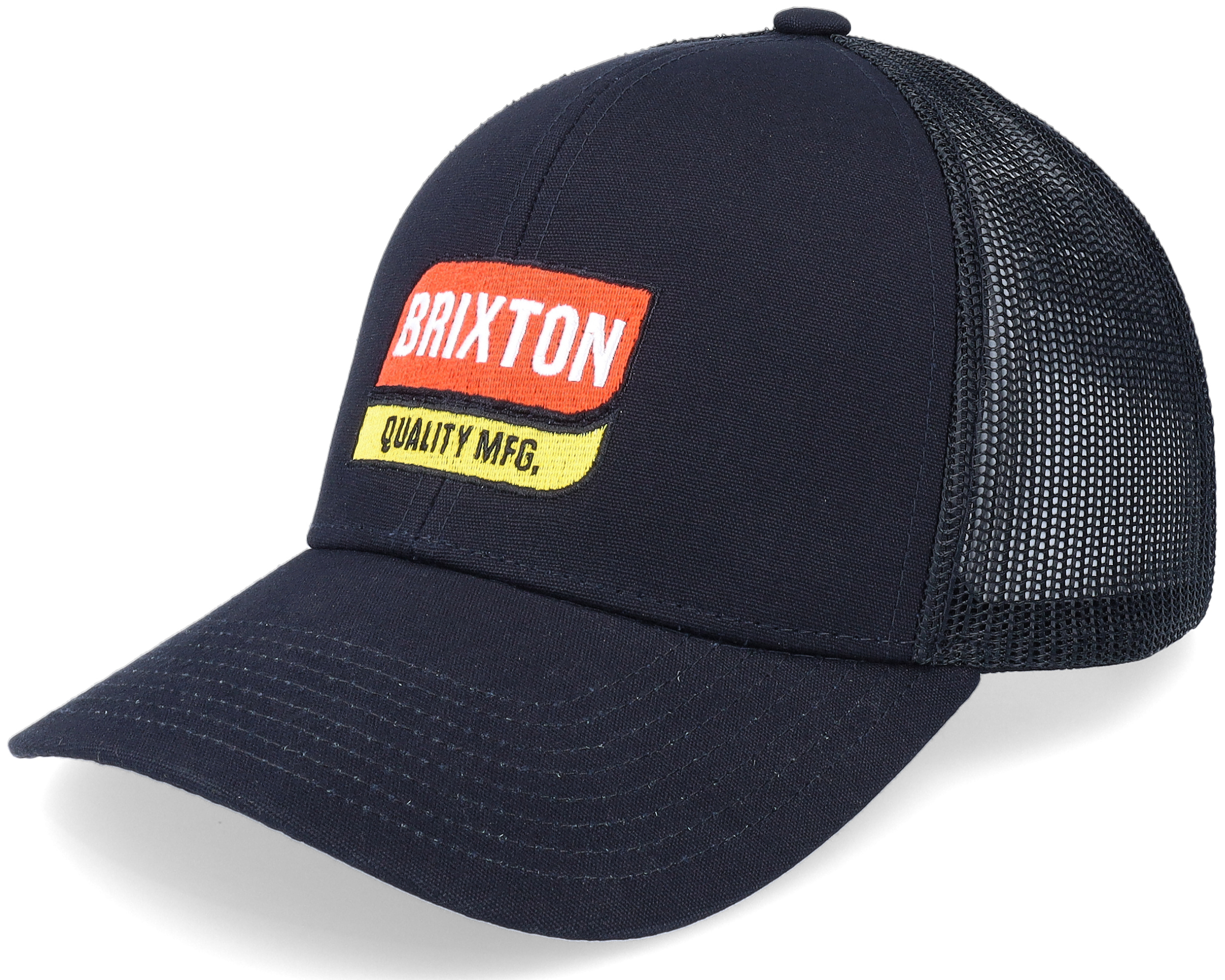 Scoop X Medium Profile Mesh Cap Black/Black Trucker Brixton keps