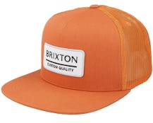 Palmer Proper Medium Profile Phoenix Orange Trucker - Brixton