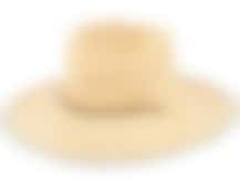 Messer Wide Brim Sun Hat Tan Straw Hat - Brixton
