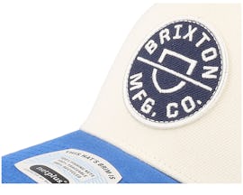 Crest C White/Pacific Blue Adjustable - Brixton
