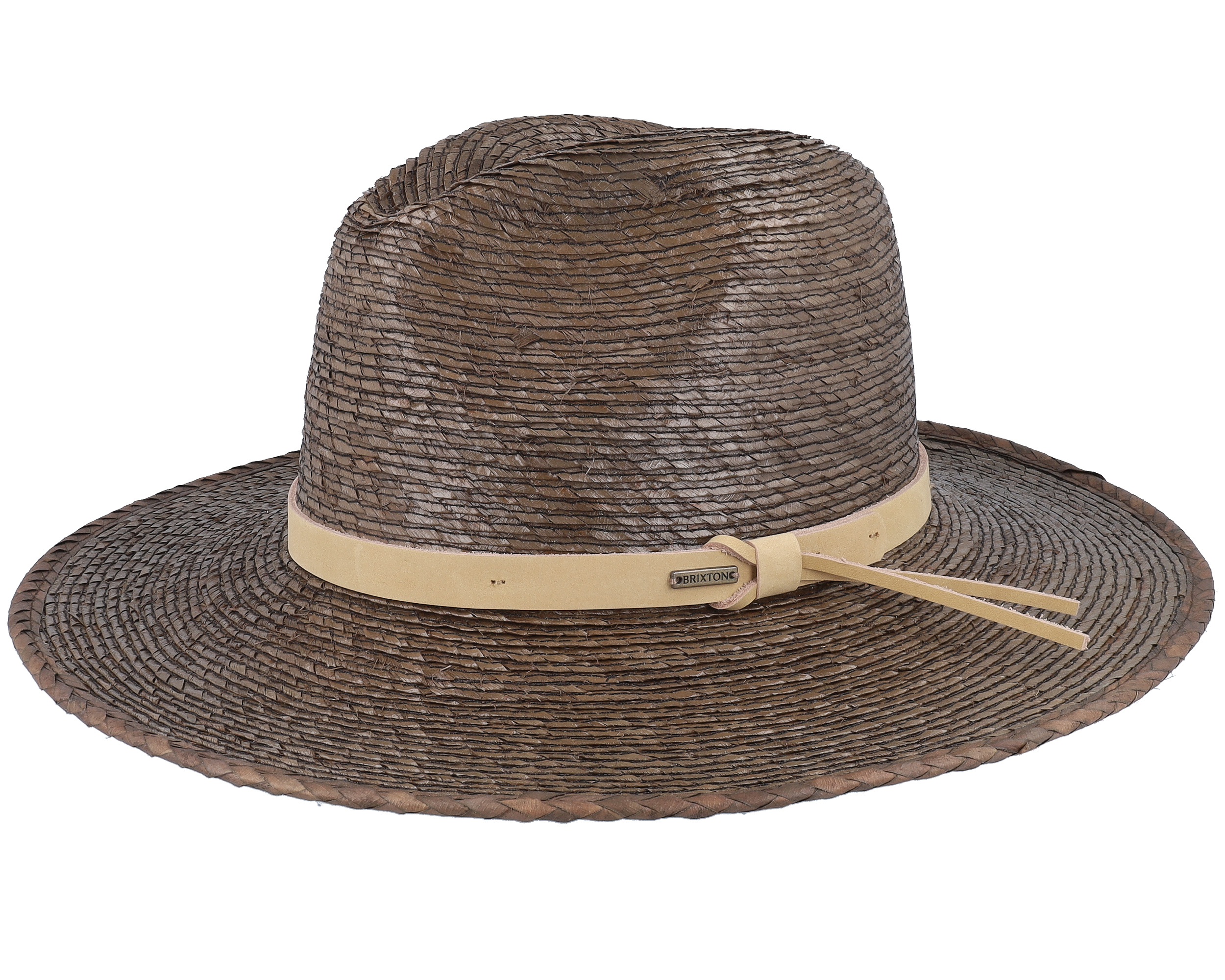 Brixton Field Proper Straw Hat Dark Earth/Natural, L