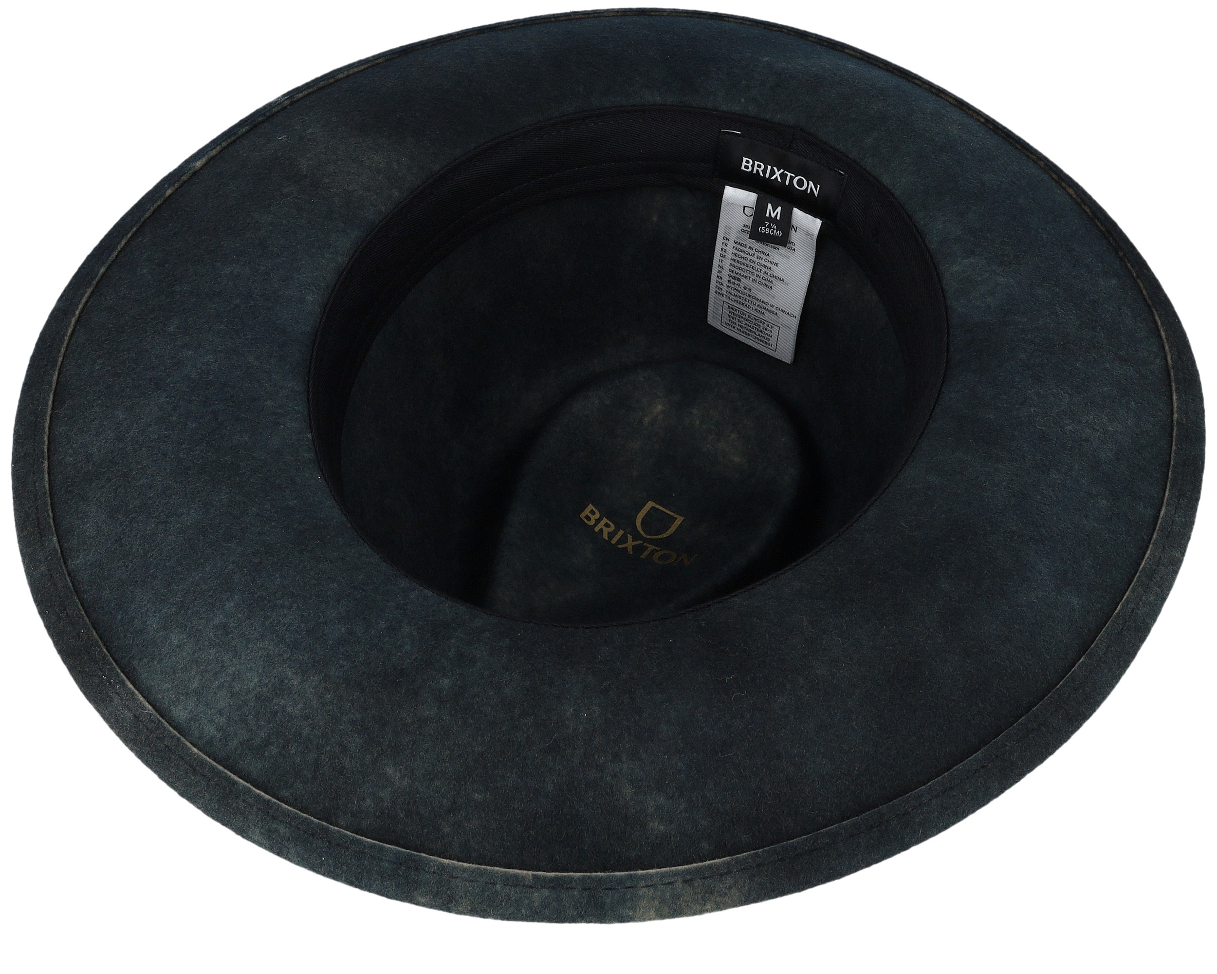 Dayton Convertible Brim Ranch Black Worn Wash Western | Hatstore.com