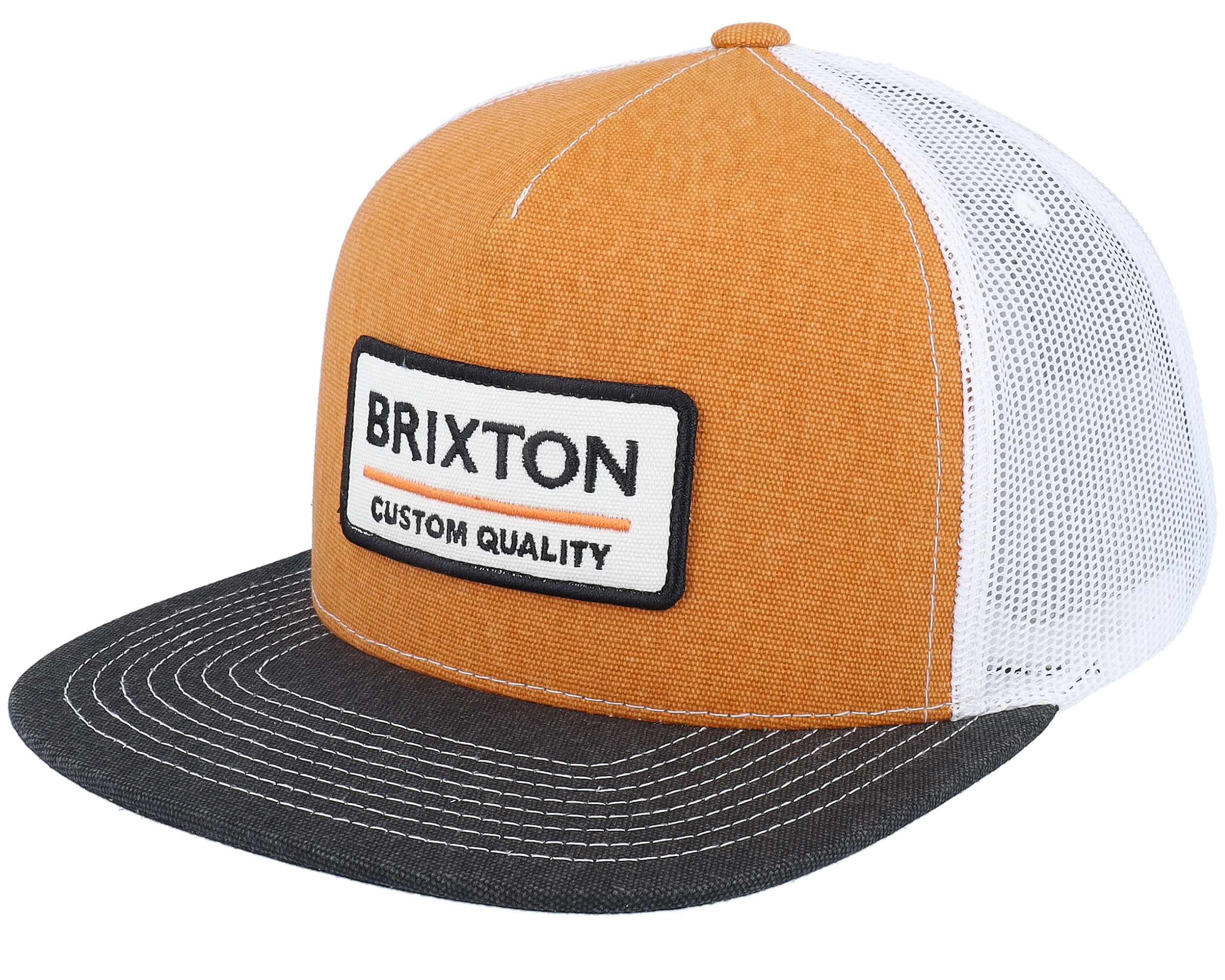 Palmer Proper Mesh Phoenix Orange/Black Trucker - Brixton 棒球帽