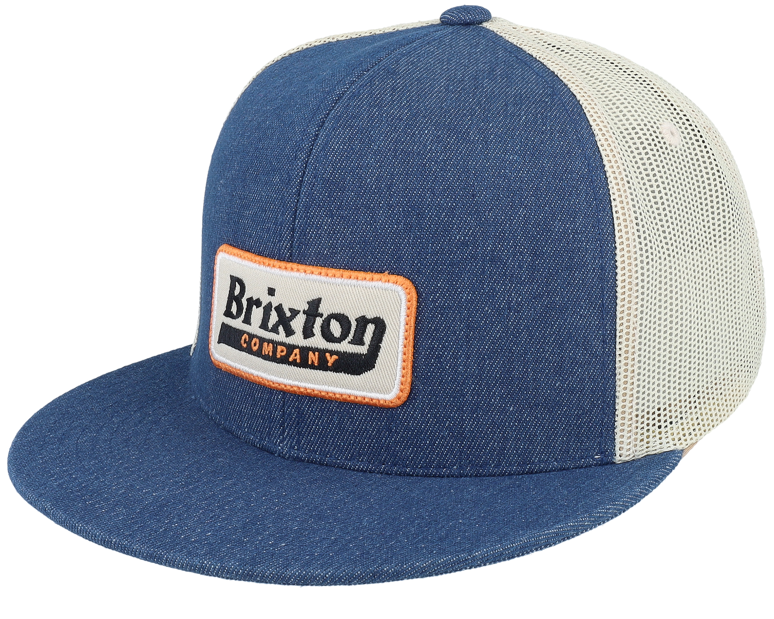 Steadfast Mesh Cap Denim/White Trucker - Brixton 棒球帽| Hatstore.com