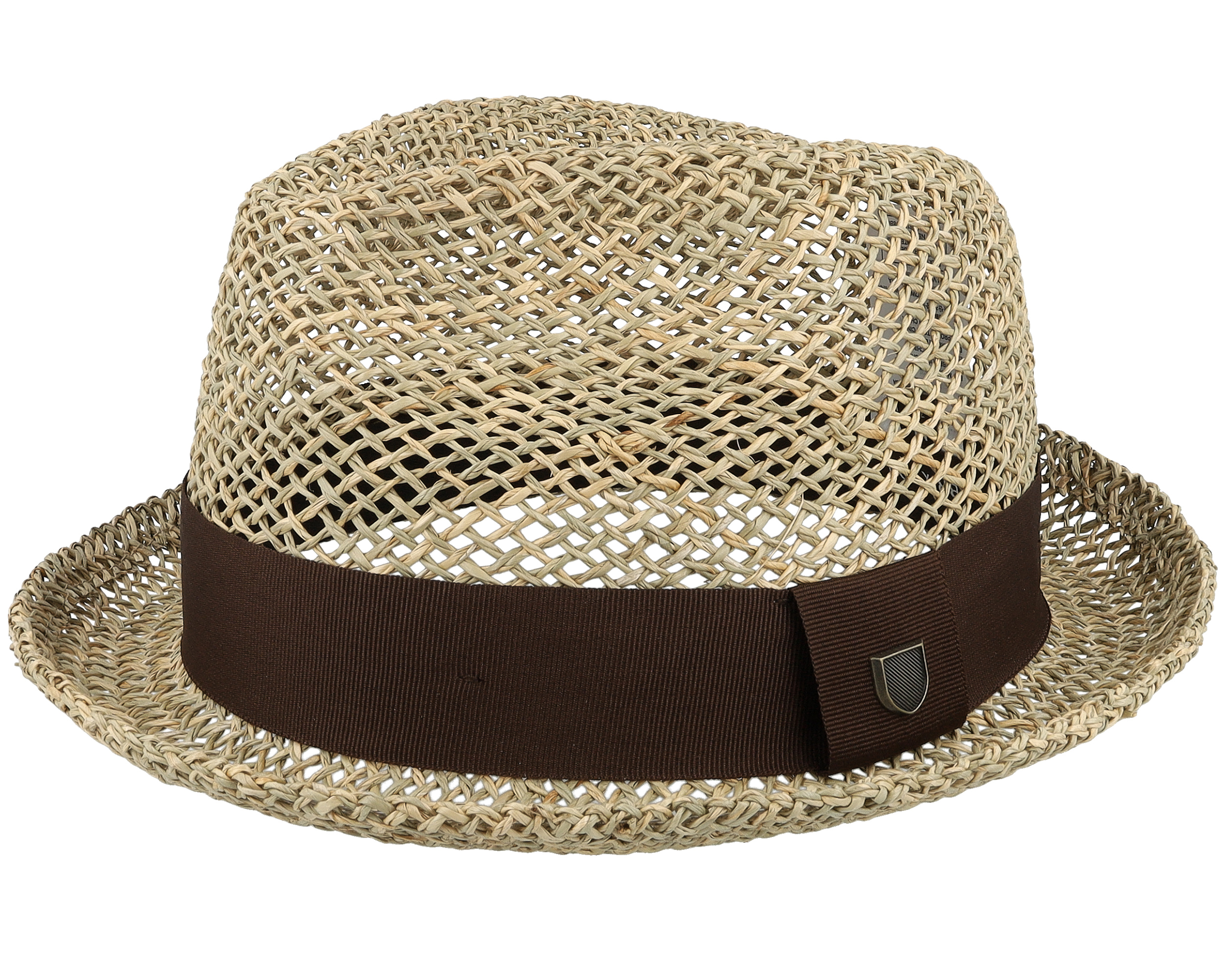 Castor Fedora Tan Brown Seagrass Straw Hat Brixton Czapk Thehatstore.pl