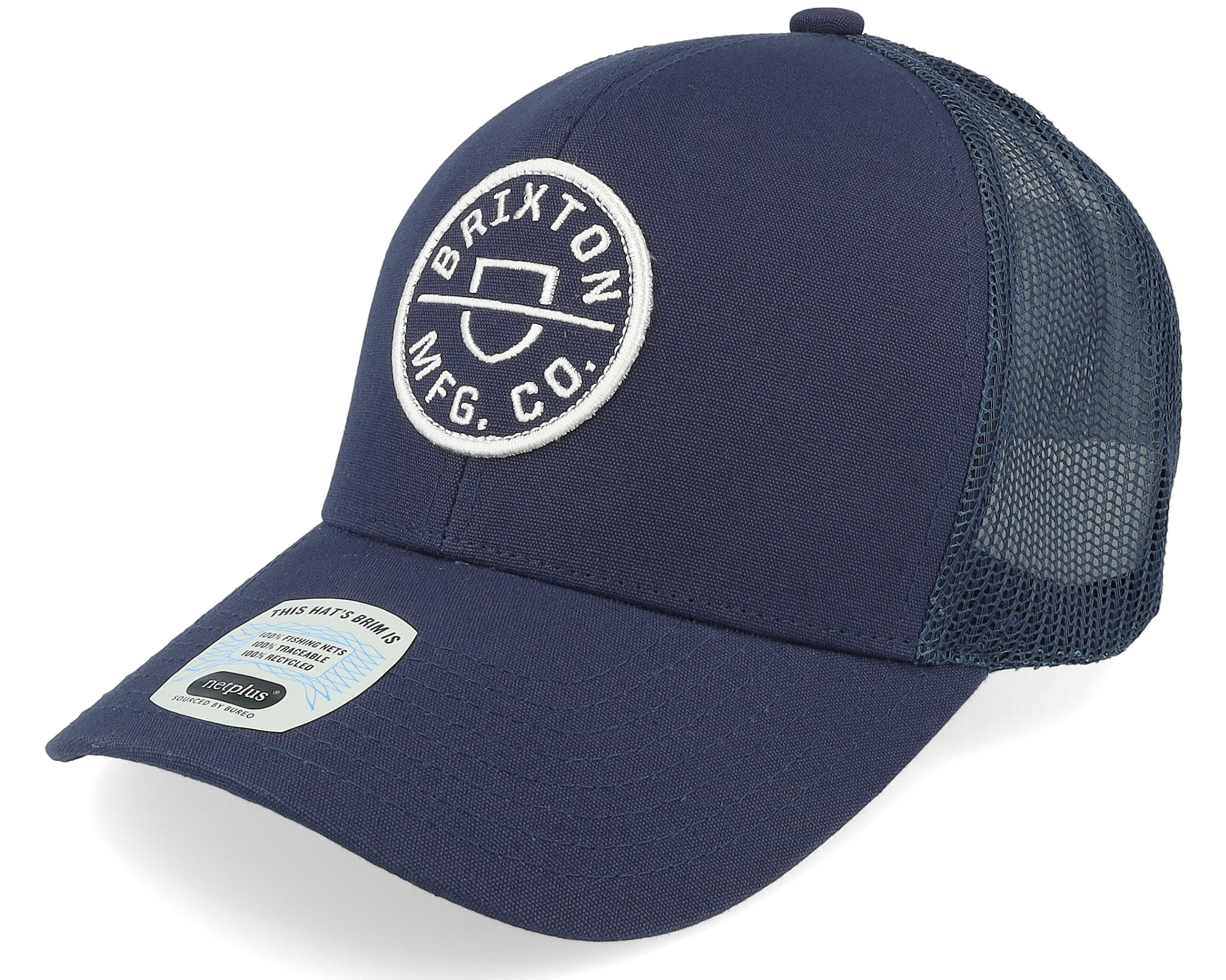 Crest Mesh Cap Washed Navy/Navy Trucker | Hatstoreworld.com