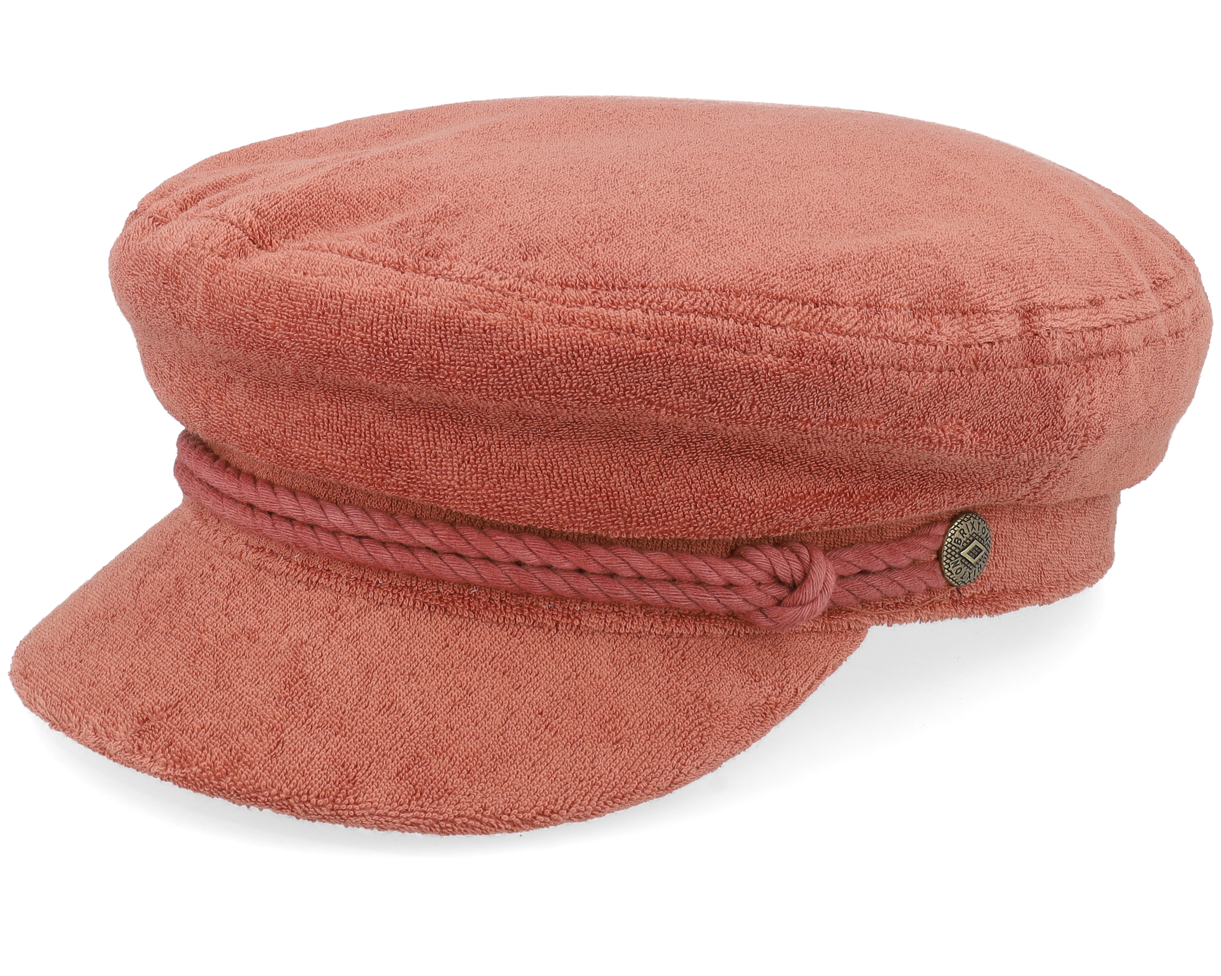 Fiddler Cap Burnt Brick Terry Cloth Flat Cap | Hatstoreworld.com