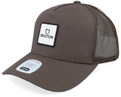 Alpha Block X C Mesh Cap Brown/Brown A-Frame Trucker