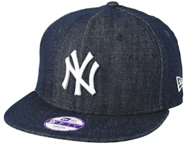 Kids New York Yankees Denim Basic 9Fifty Blue Snapback - New Era