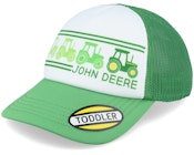 Kids Toddler Tractor Patch Green/White Trucker