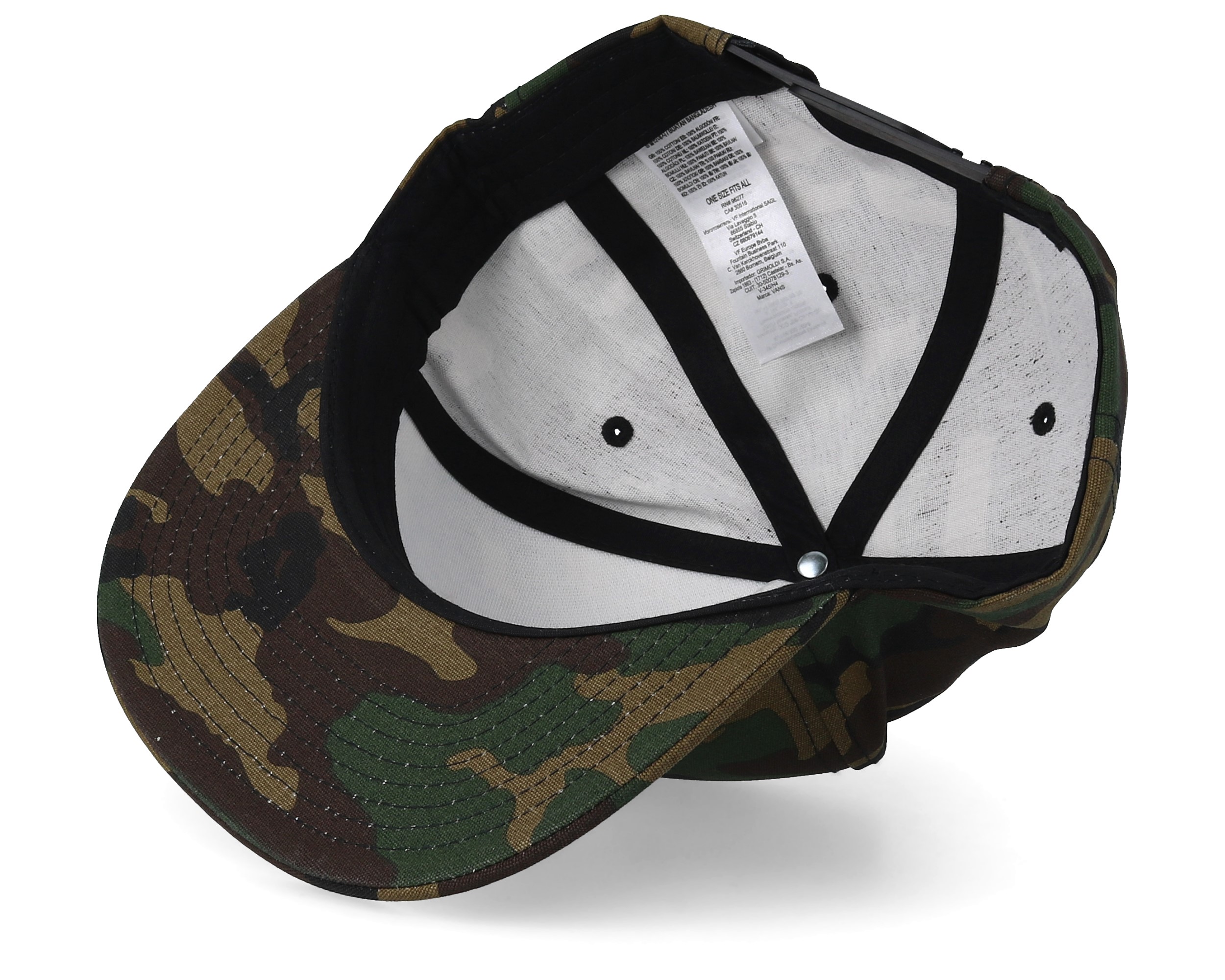 vans camo snapback