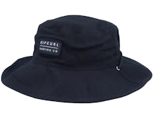 Revo Valley Mid Brim Hat Black/Blue Bucket - Rip Curl