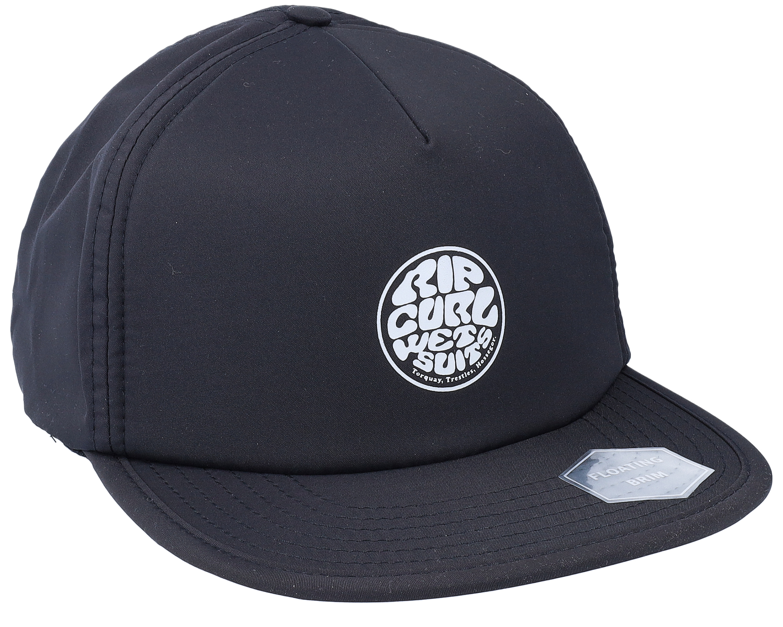 Surf Series Black Ear Flap Rip Curl Cap Hatstore