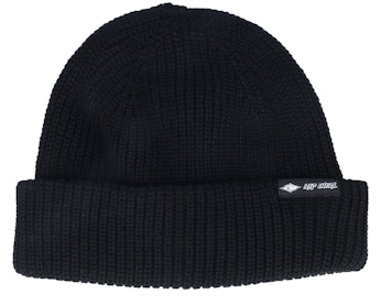 Fade Out Icon Shallow Beanie Black Cuff