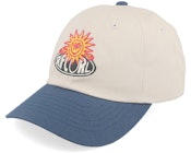 Sun Buzzed Cap Stone/Washed Navy Dad Cap