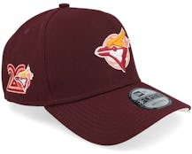 Hatstore Exclusive x Toronto Blue Jays 9FORTY 20th Maroon A-Frame Adjustable - New Era
