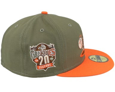 Savanna - Fitted Fresno 59FIFTY MiLB Era New cap Grizzlies Olive/Orange