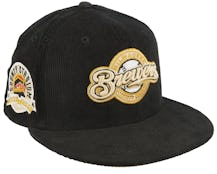 Milwaukee Brewers Caramel Cord 59FIFTY Black Fitted - New Era