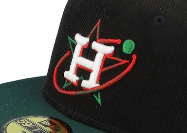 Houston Astros Duality 59FIFTY Cord Crown Black/Green Fitted