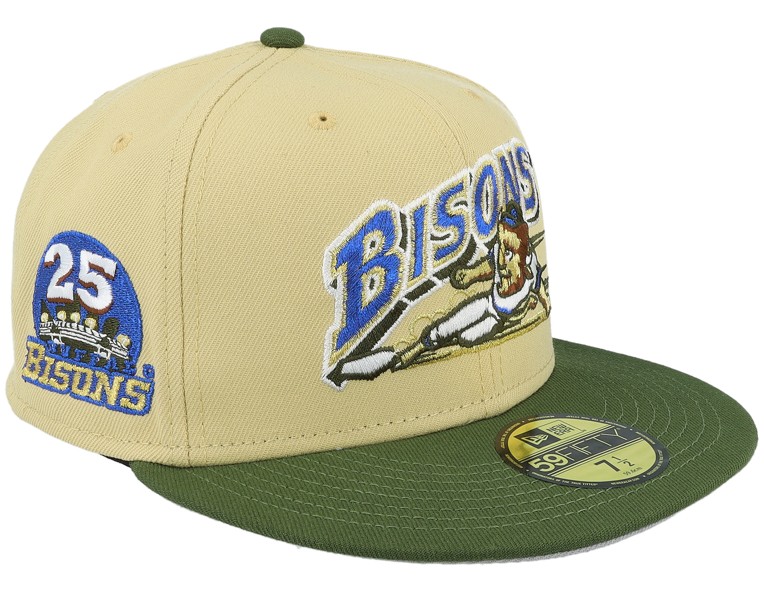 MiLB Landscape Buffalo Bisons 59FIFTY Beige/Rifle Fitted - New Era 