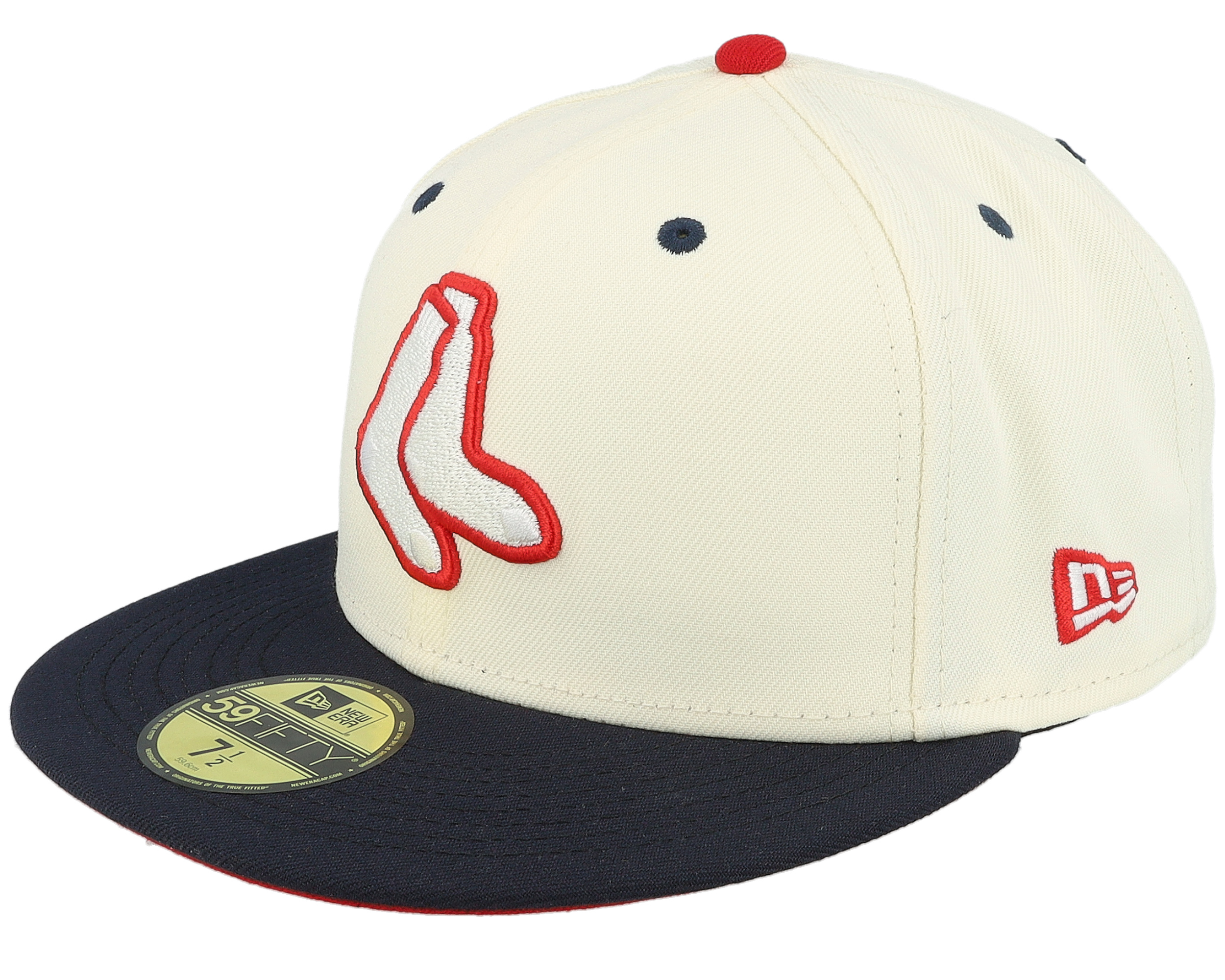 Boston Red Sox Scarlet Swirl 59FIFTY 99 Chrome/Navy Fitted