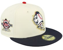 New York Mets Precious Pearl 59FIFTY Pearl/Navy Fitted - New Era