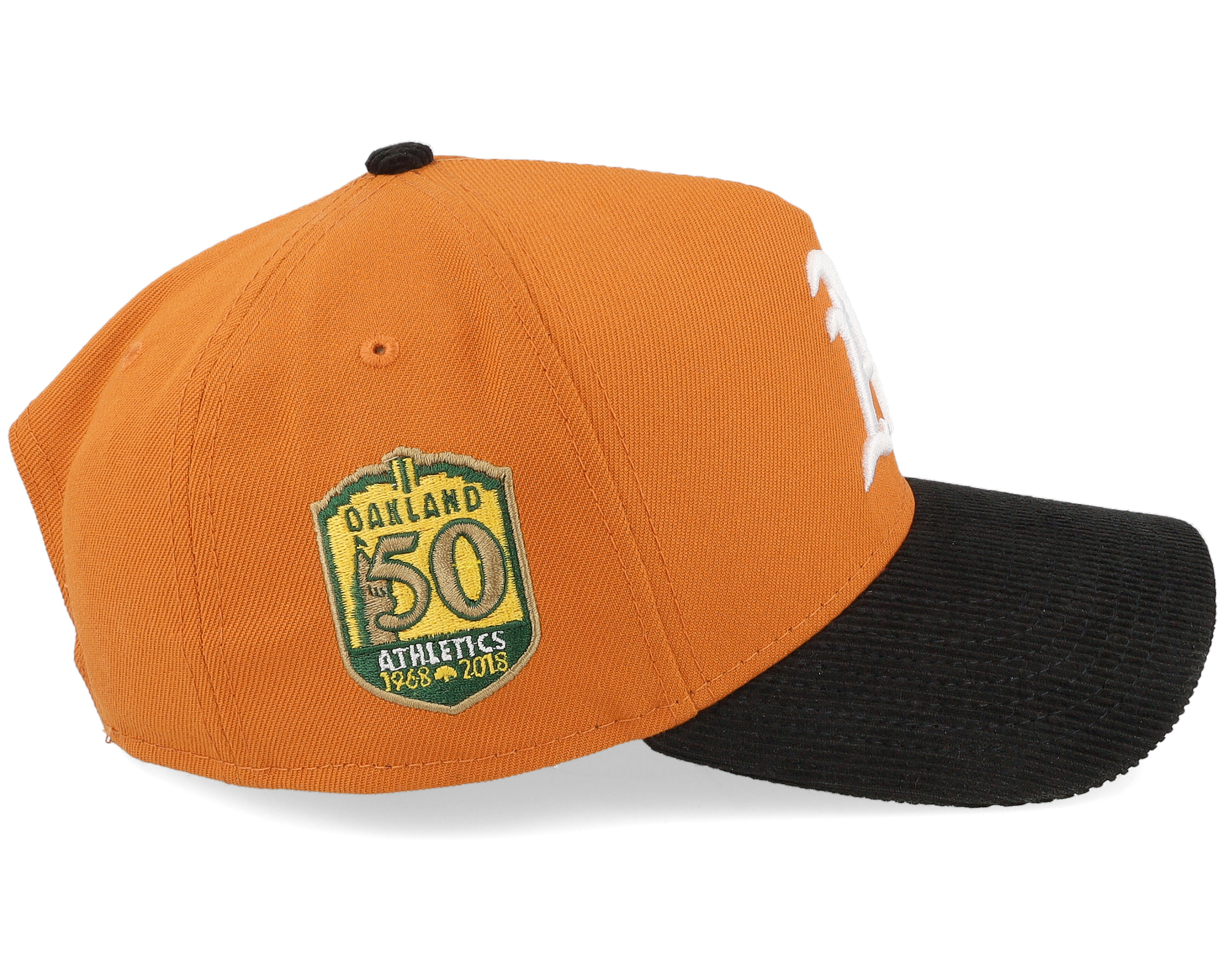 Hatstore Exclusive x Oakland Athletics 9FORTY 50th Orange/Black A-Frame  Adjustable